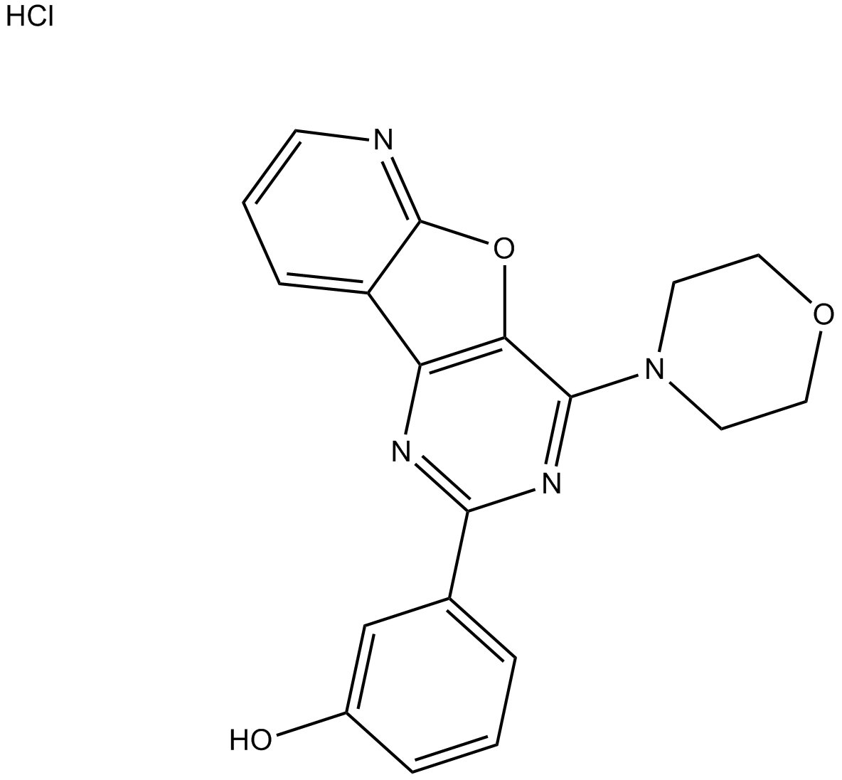 PI-103 Hydrochloride  Chemical Structure