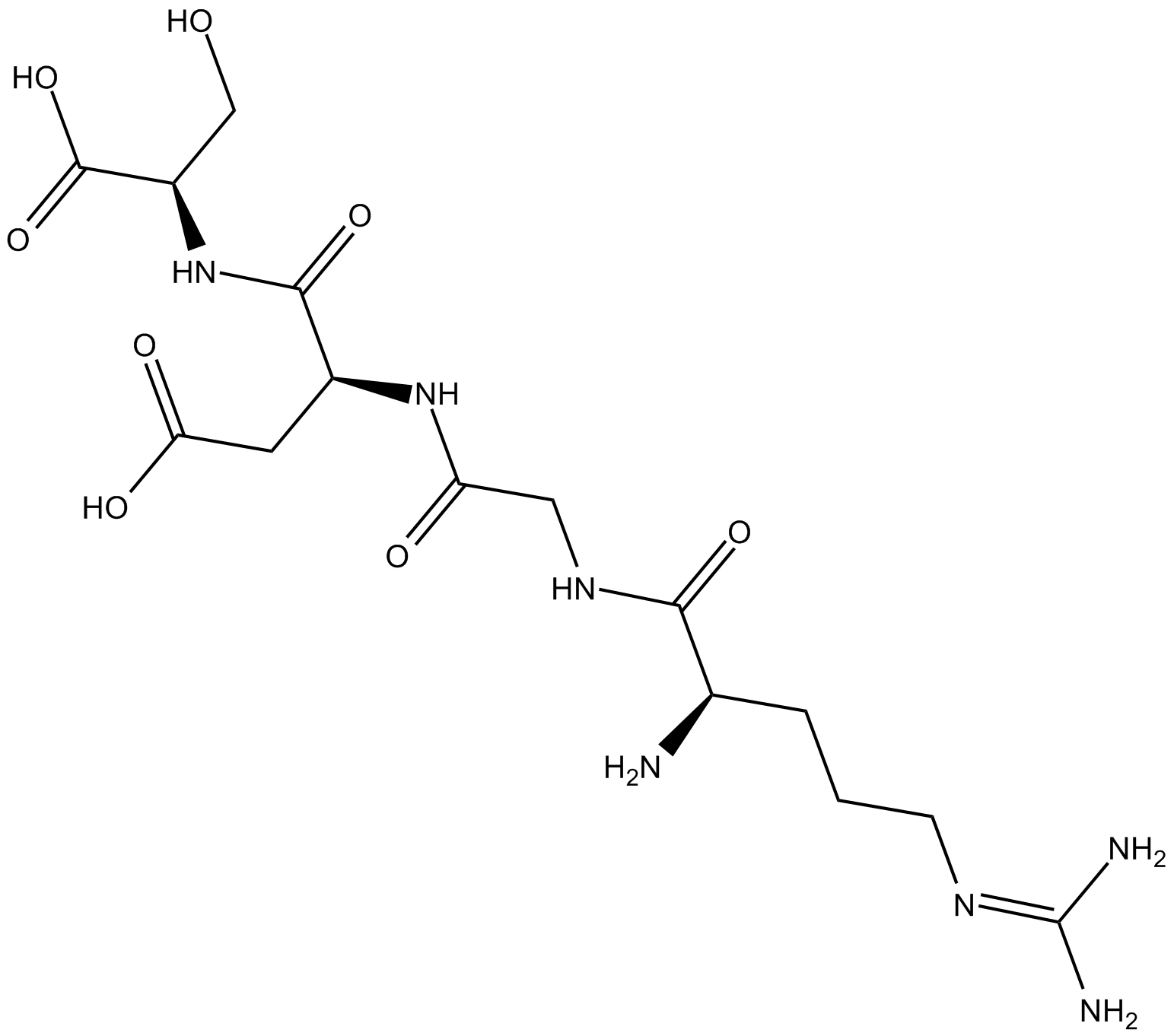 RGDS peptide Chemical Structure