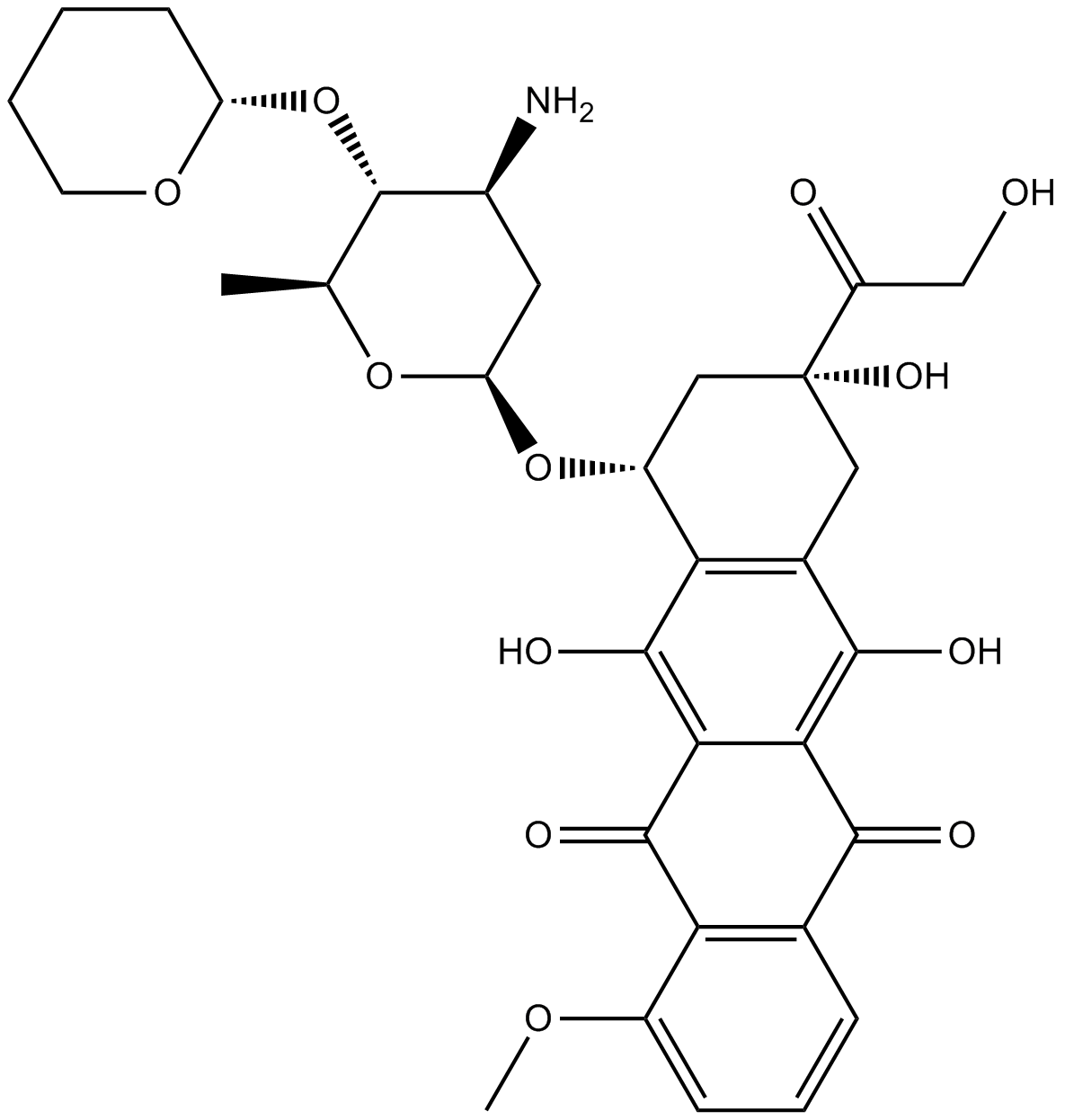 Pirarubicin  Chemical Structure