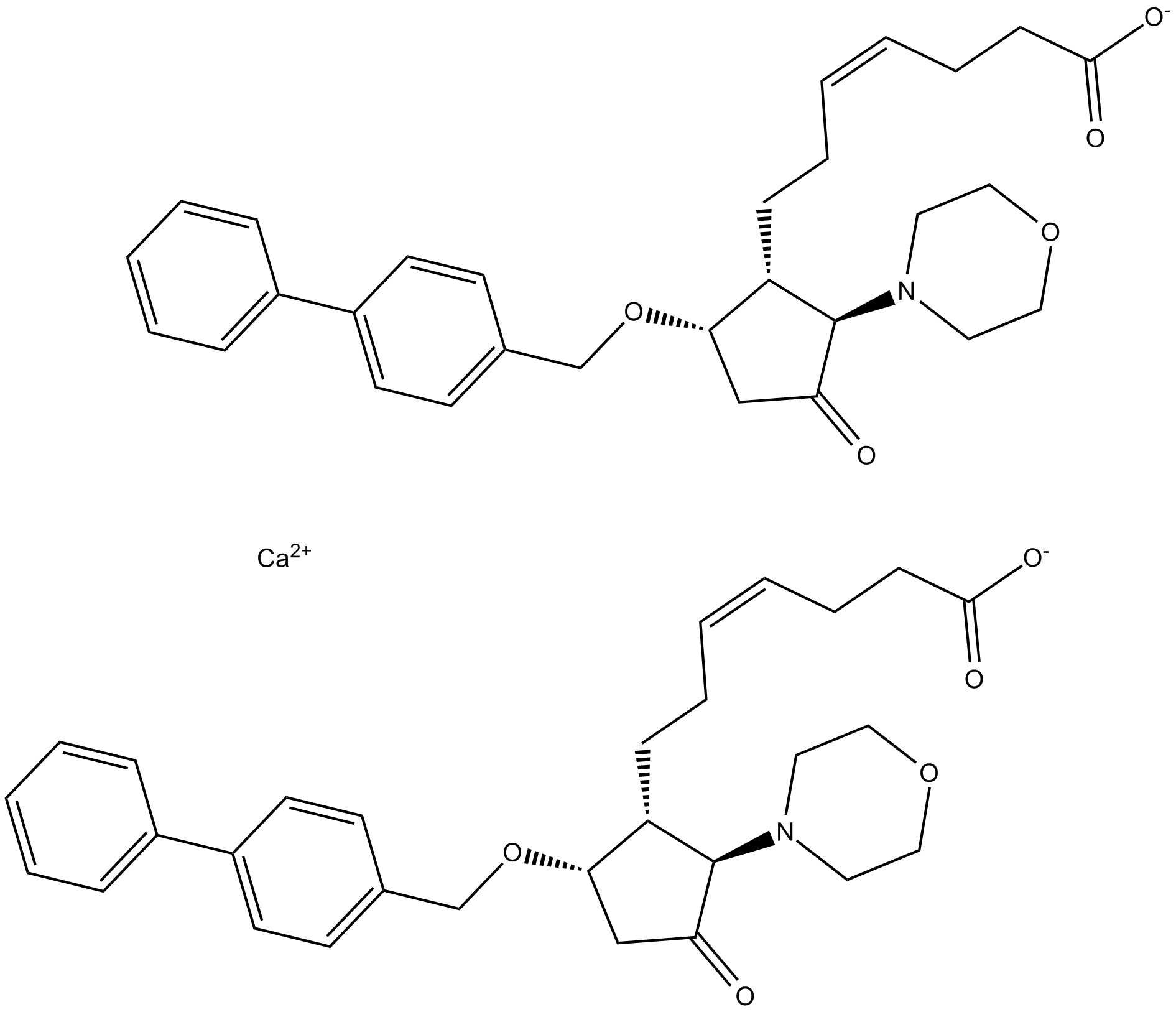 AH 23848 (calcium salt)  Chemical Structure