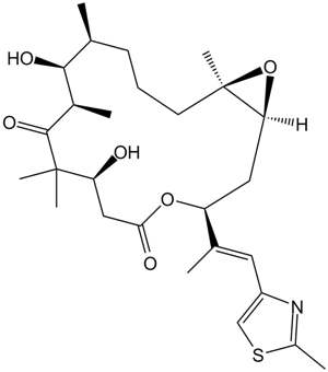 Epothilone B (EPO906, Patupilone)  Chemical Structure