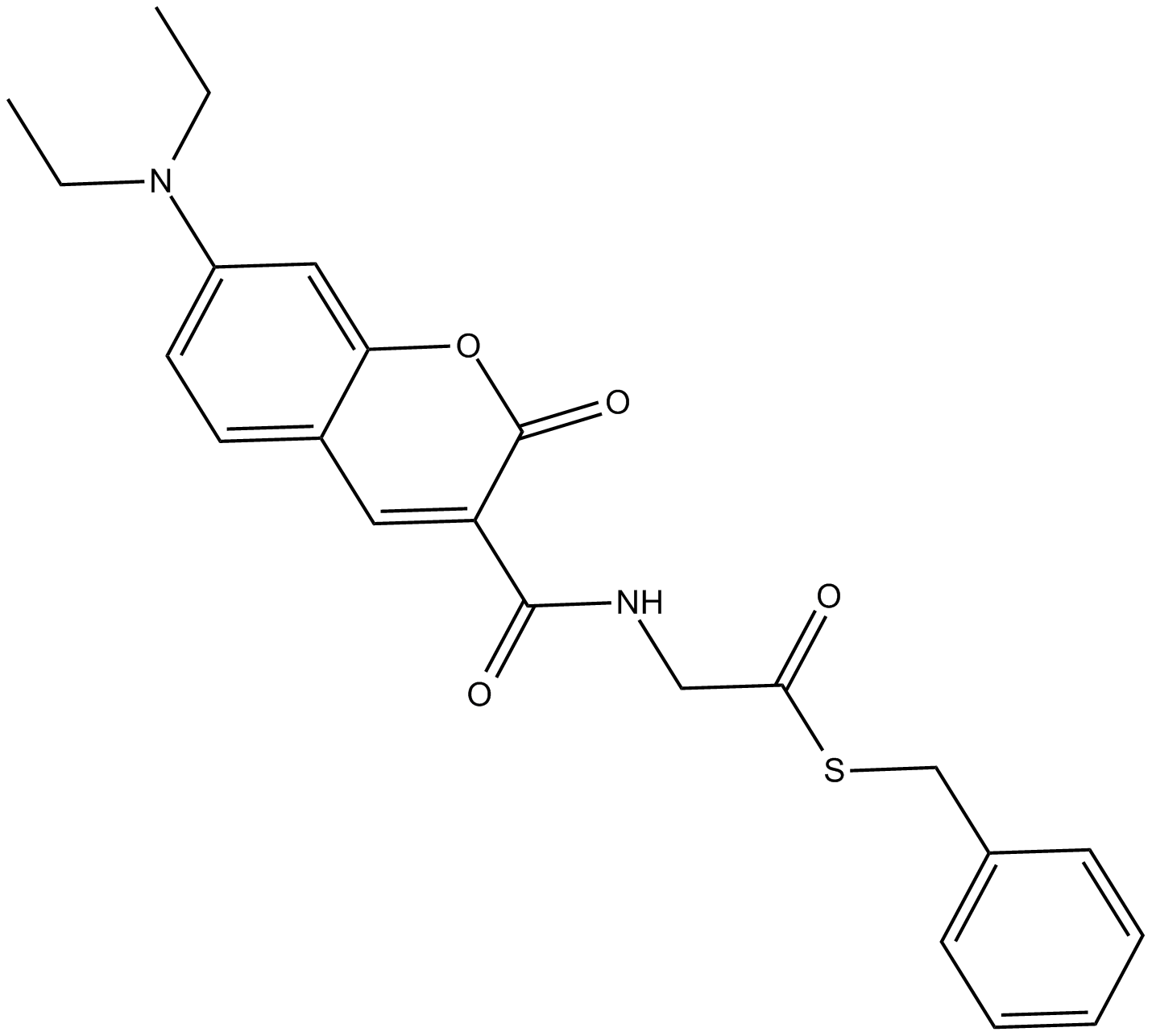 Coumarin Thioester Chemical Structure