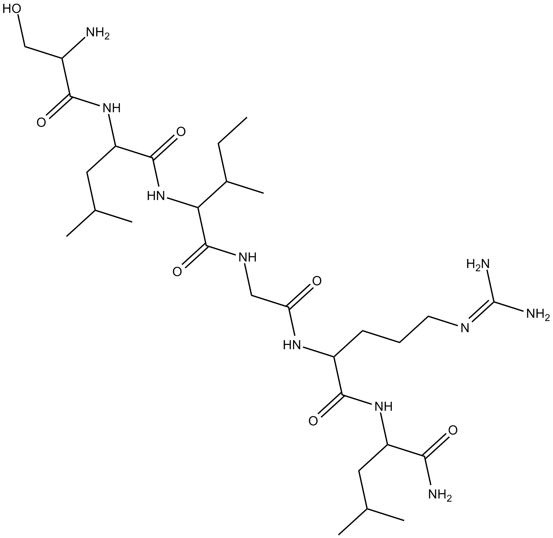 SLIGRL-NH2  Chemical Structure