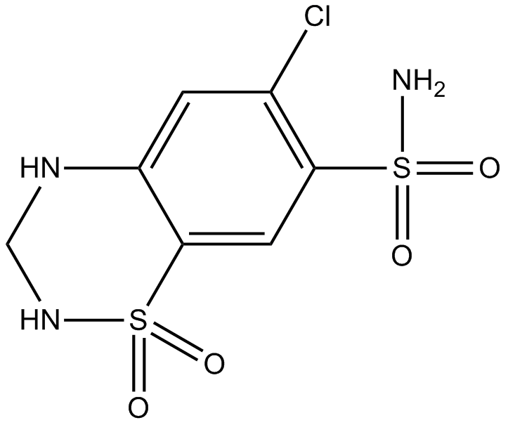 Hydrochlorothiazide  Chemical Structure