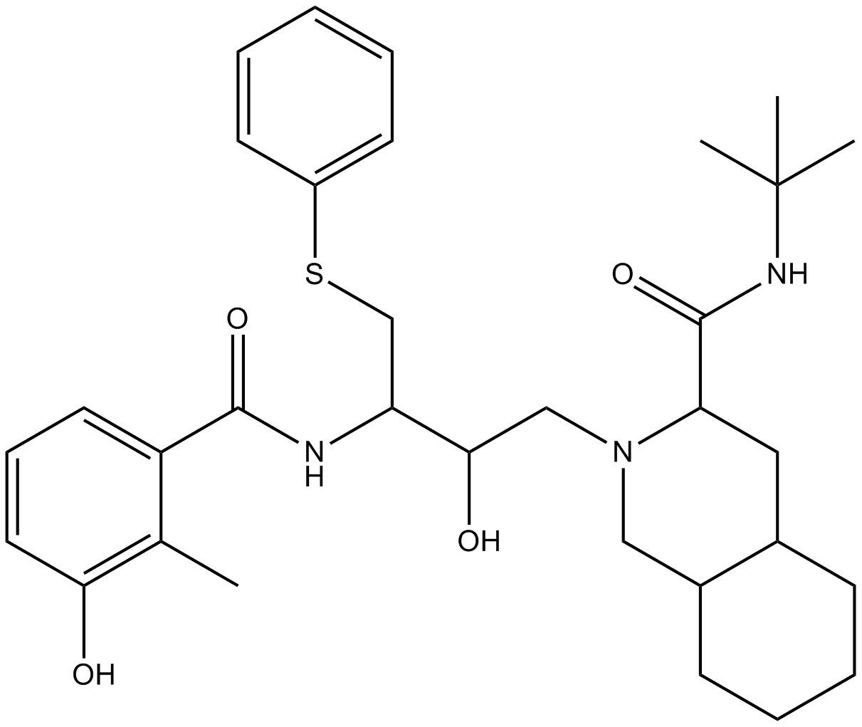 Nelfinavir  Chemical Structure
