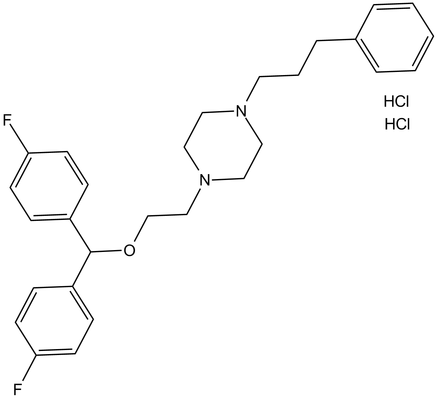 Vanoxerine dihydrochloride  Chemical Structure