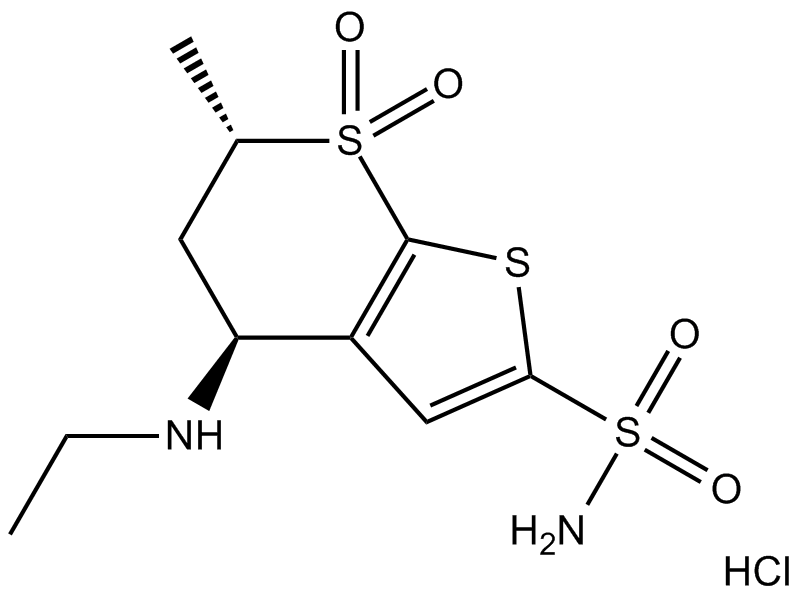 Dorzolamide HCl  Chemical Structure