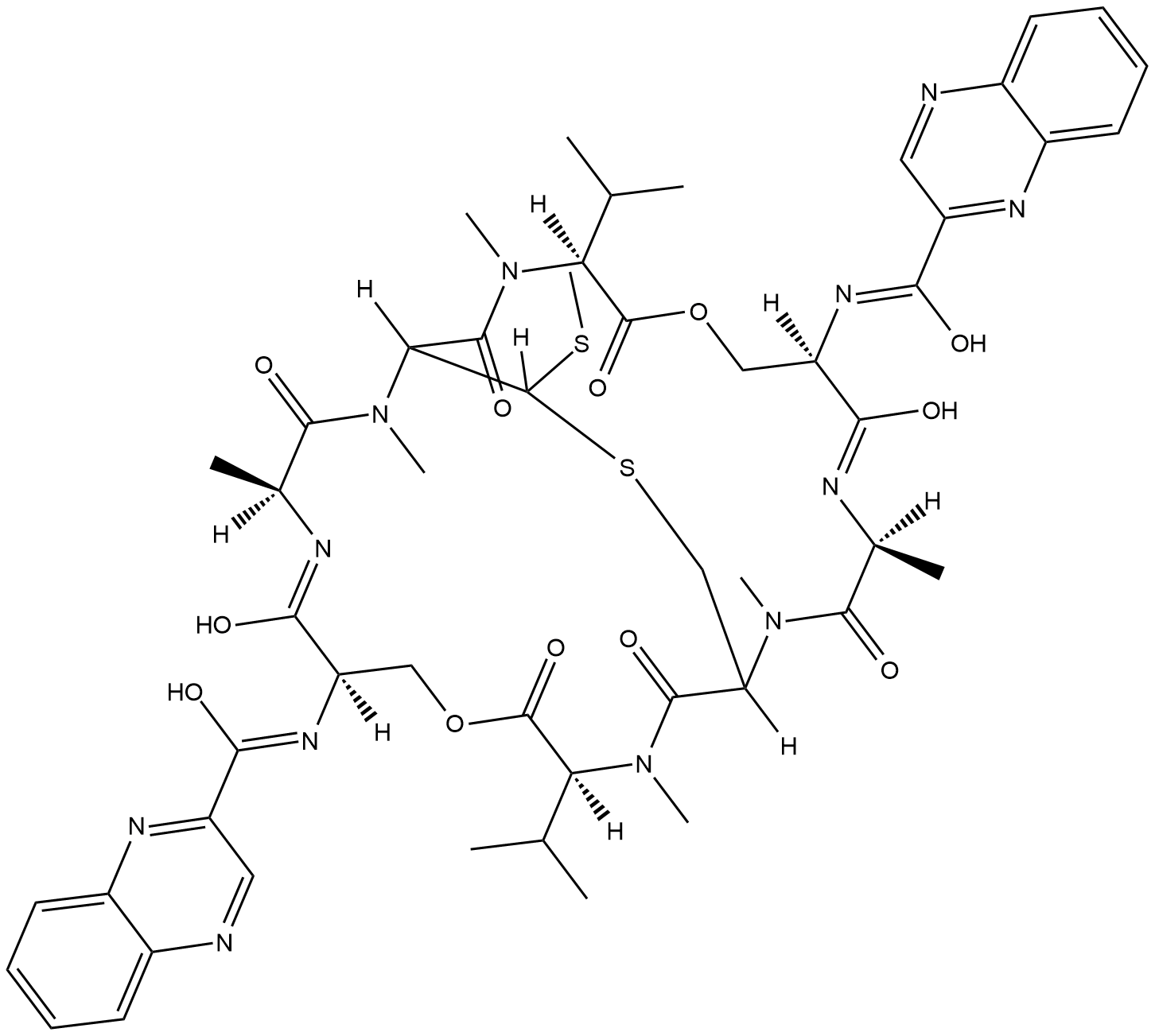 Echinomycin  Chemical Structure
