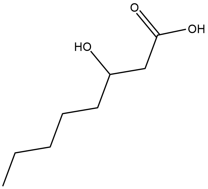 3-hydroxy Octanoic Acid  Chemical Structure