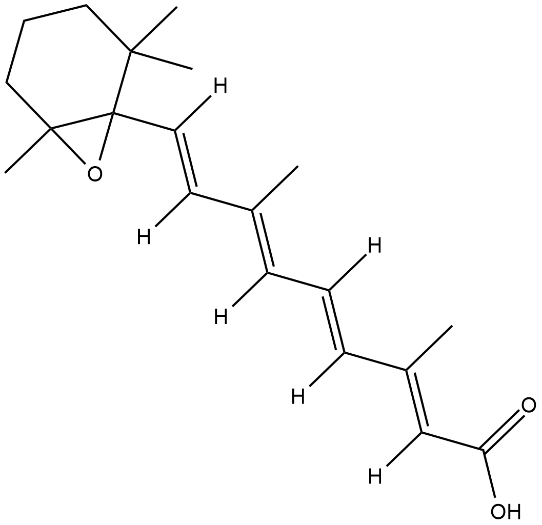 5,6-epoxy-13-cis Retinoic Acid  Chemical Structure