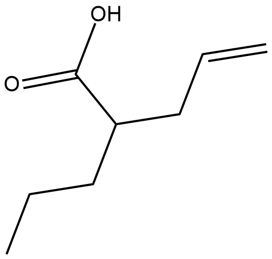 (±)-2-propyl-4-Pentenoic Acid  Chemical Structure
