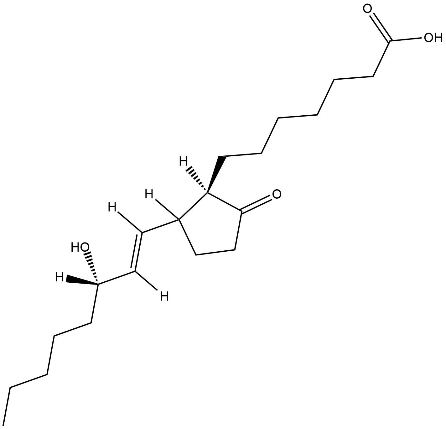 11-deoxy Prostaglandin E1  Chemical Structure