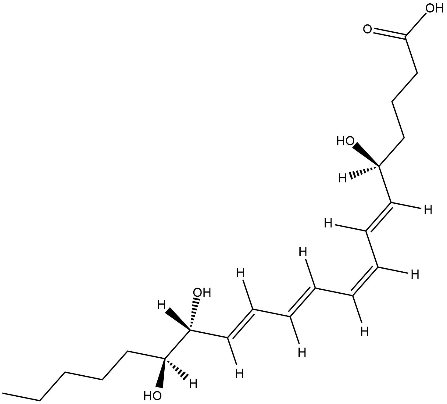 Lipoxin B4 Chemical Structure