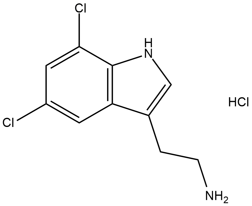 5,7-dichloro Tryptamine (hydrochloride) Chemical Structure