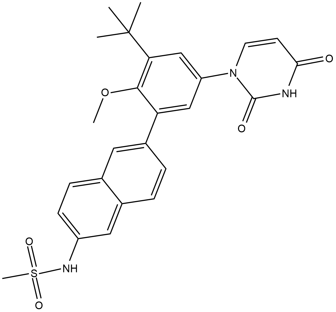 Dasabuvir Chemical Structure