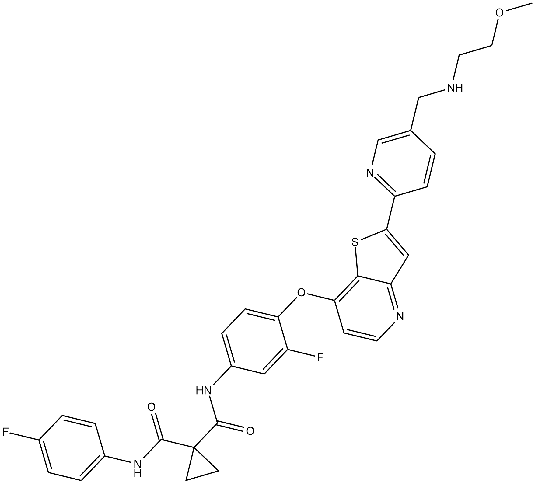 Sitravatinib  Chemical Structure
