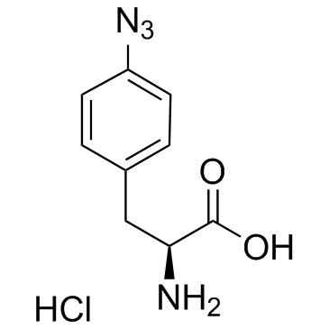 4-Azido-L-phenylalanine hydrochloride (p-Azidophenylalanine hydrochloride) Chemical Structure