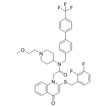 Rilapladib (SB 659032)  Chemical Structure