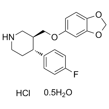 Paroxetine hydrochloride hemihydrate (BRL29060 hydrochloride hemihydrate)  Chemical Structure