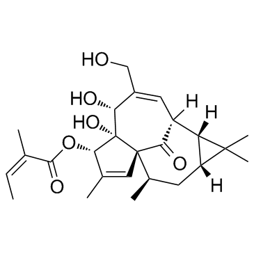 Ingenol Mebutate (Ingenol 3-angelate)  Chemical Structure