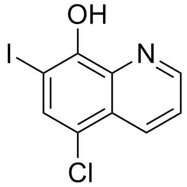 Clioquinol (Iodochlorhydroxyquin)  Chemical Structure