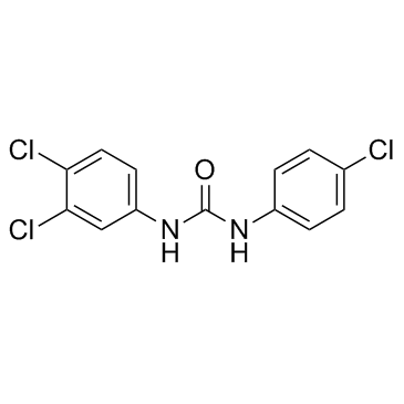 Triclocarban (3,4,4′-Trichlorocarbanilide) Chemical Structure