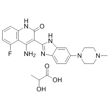 Dovitinib lactate (CHIR-258 lactate)  Chemical Structure