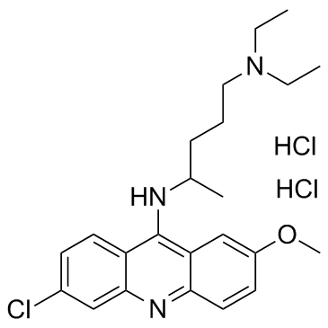 Quinacrine dihydrochloride (Mepacrine dihydrochloride)  Chemical Structure