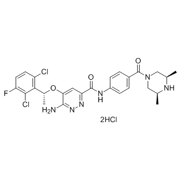 Ensartinib hydrochloride (X-396 hydrochloride)  Chemical Structure