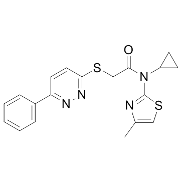 VU0463271 (N-Cyclopropyl-N-(4-methyl-2-thiazolyl)-2-[(6-phenyl-3-pyridazinyl)thio]acetamide) Chemical Structure