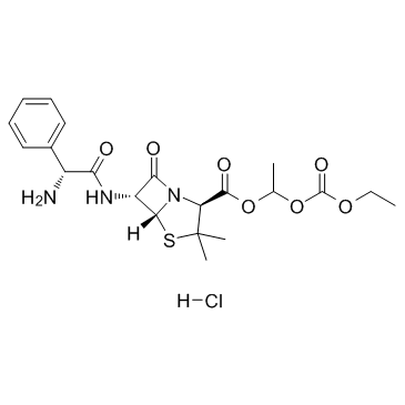 Bacampicillin hydrochloride  Chemical Structure