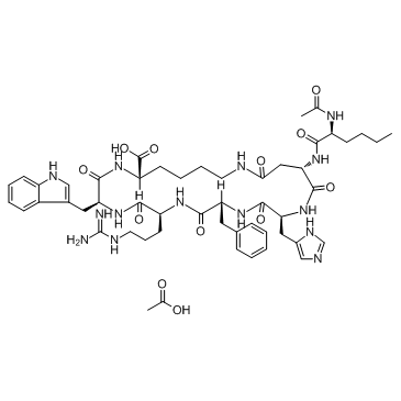 Bremelanotide Acetate (PT-141 Acetate)  Chemical Structure