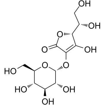 2-O-α-D-Glucopyranosyl-L-ascorbic Acid  Chemical Structure