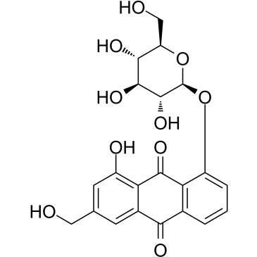 Aloe-emodin-8-O-β-D-glucopyranoside  Chemical Structure