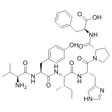 Angiotensin II (3-8), human  Chemical Structure