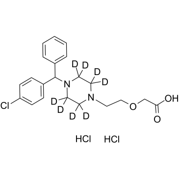Cetirizine D8 dihydrochloride  Chemical Structure