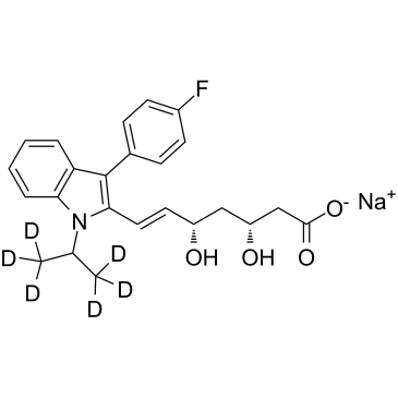 Fluvastatin D6 sodium  Chemical Structure