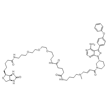 Ibrutinib-biotin  Chemical Structure