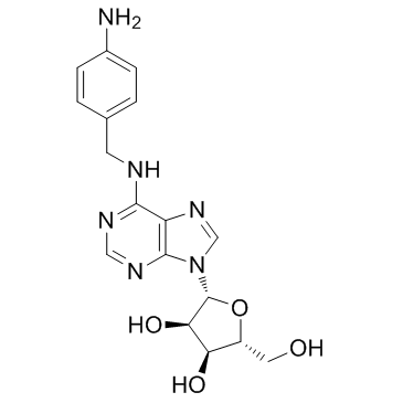 N-[(4-Aminophenyl)methyl]adenosine  Chemical Structure