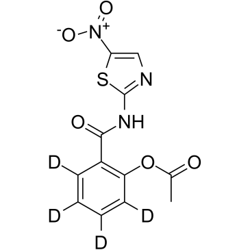 Nitazoxanide D4  Chemical Structure
