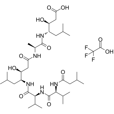 Pepstatin Trifluoroacetate  Chemical Structure