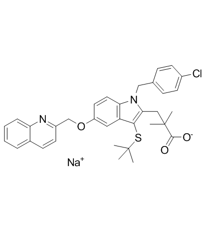 Quiflapon sodium  Chemical Structure