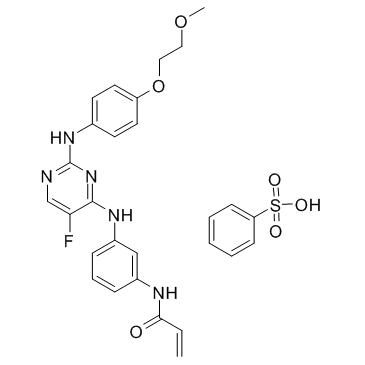 Spebrutinib besylate  Chemical Structure