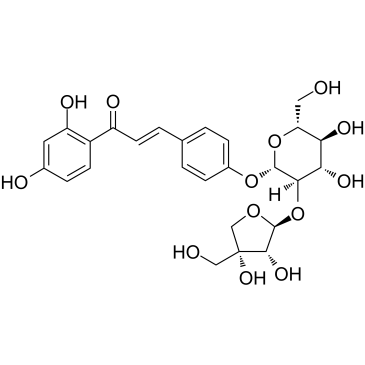Isoliquiritin apioside  Chemical Structure