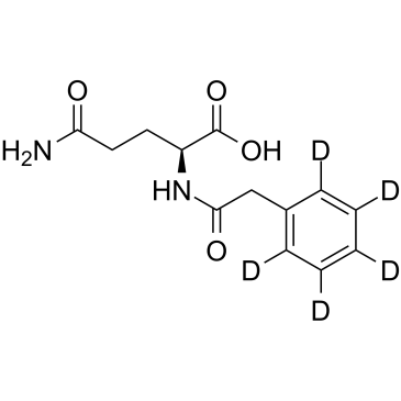 Phenylacetylglutamine-D5 Chemical Structure