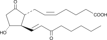 15-keto Prostaglandin E2 MaxSpec® Standard Chemical Structure