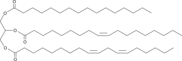 1-Palmitoyl-2-oleoyl-3-linoleoyl-rac-glycerol Chemical Structure