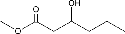 3-hydroxy Hexanoic Acid methyl ester Chemical Structure