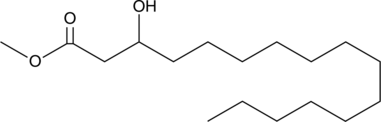 3-hydroxy Palmitic Acid methyl ester  Chemical Structure