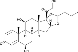 6β-hydroxy Budesonide  Chemical Structure